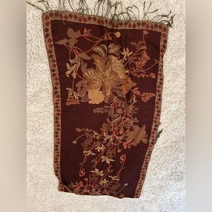 💕 Simply Stunning Gold & Brown Reversible Scarf Wrap